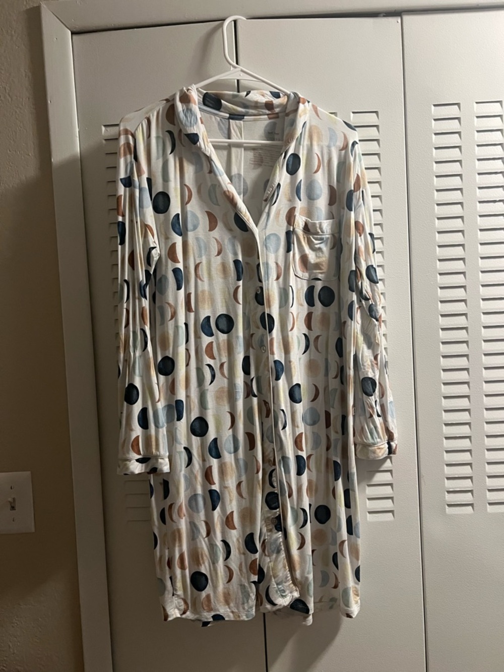 Little sleepies Luna neutral long sleeve nightgown